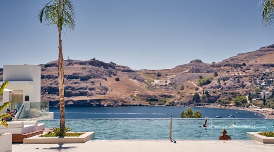Adults-Only Rhodes 6 Nts, Private Pool, Half Board + Flights
