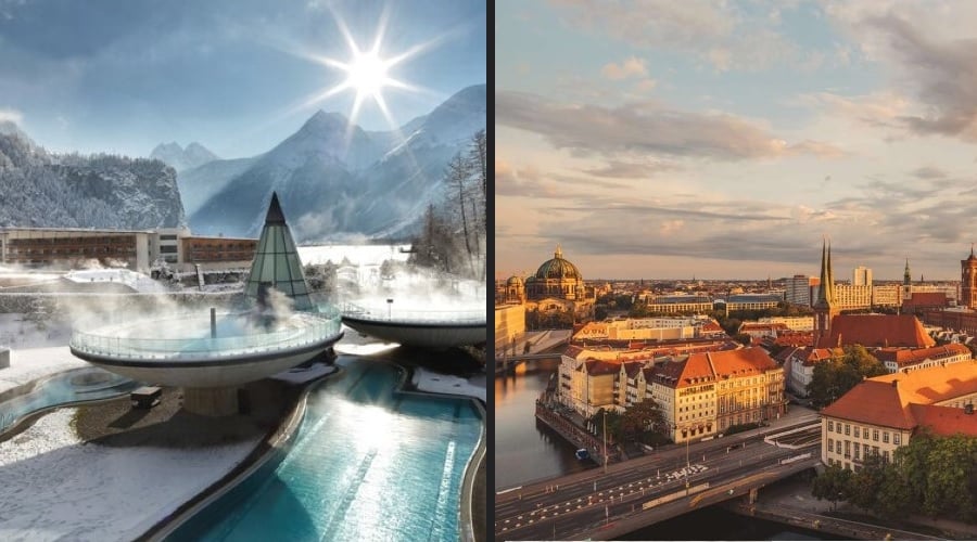 Munich 3 Nights + Flights, 2.5hrs to Trendy Aqua Dome Spa